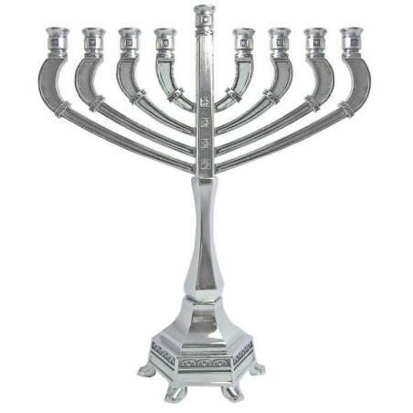 Nickel Plated Menorah - Art Deco