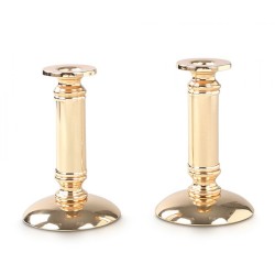 Stainless Steel Gold Candlesticks Gleami... | Traditional Candlesticks