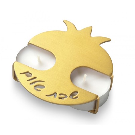 Adi Sidler Travel Shabbat Candlesticks Pomegr... | Travel Candlesticks