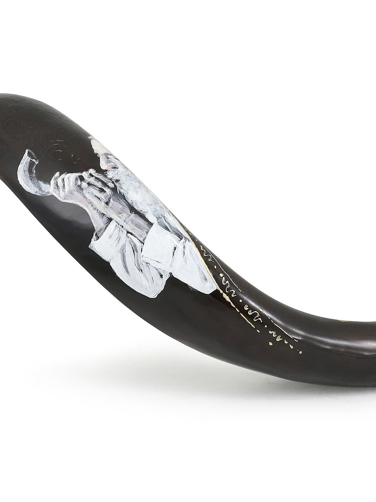 Peace for Israel Hand Painted Kudu Shofar