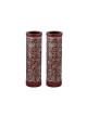 Yair Emanuel Cylinder Candlesticks Floral Pomegranat... | Candlesticks