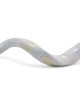 David's Harp Hand Painted Black and White Kudu Shofar