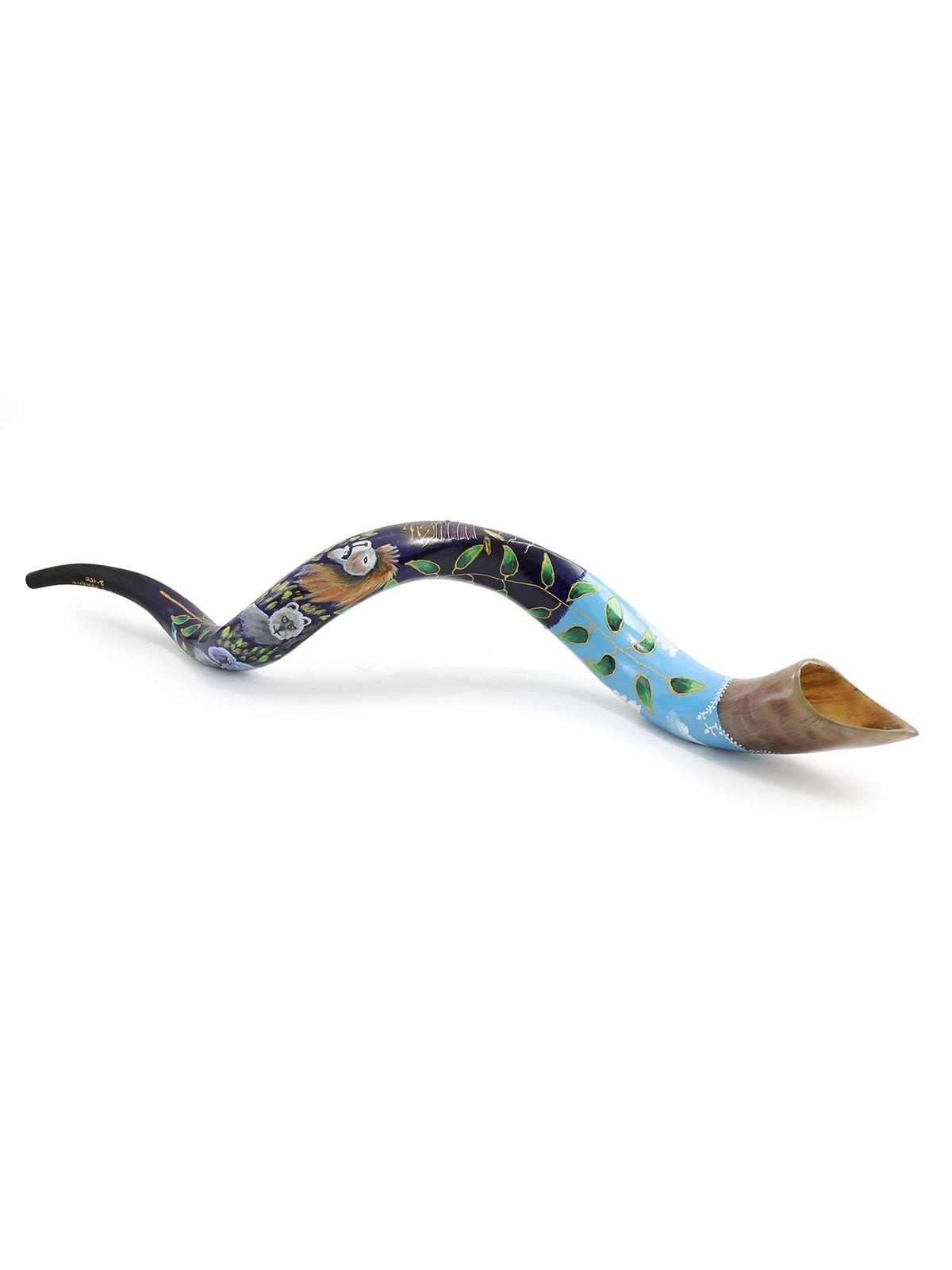 Dove of Peace Hand Painted Kudu Shofar