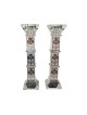 Tall Crystal Glass Candlesticks with Pomegran... | Modern Candlesticks