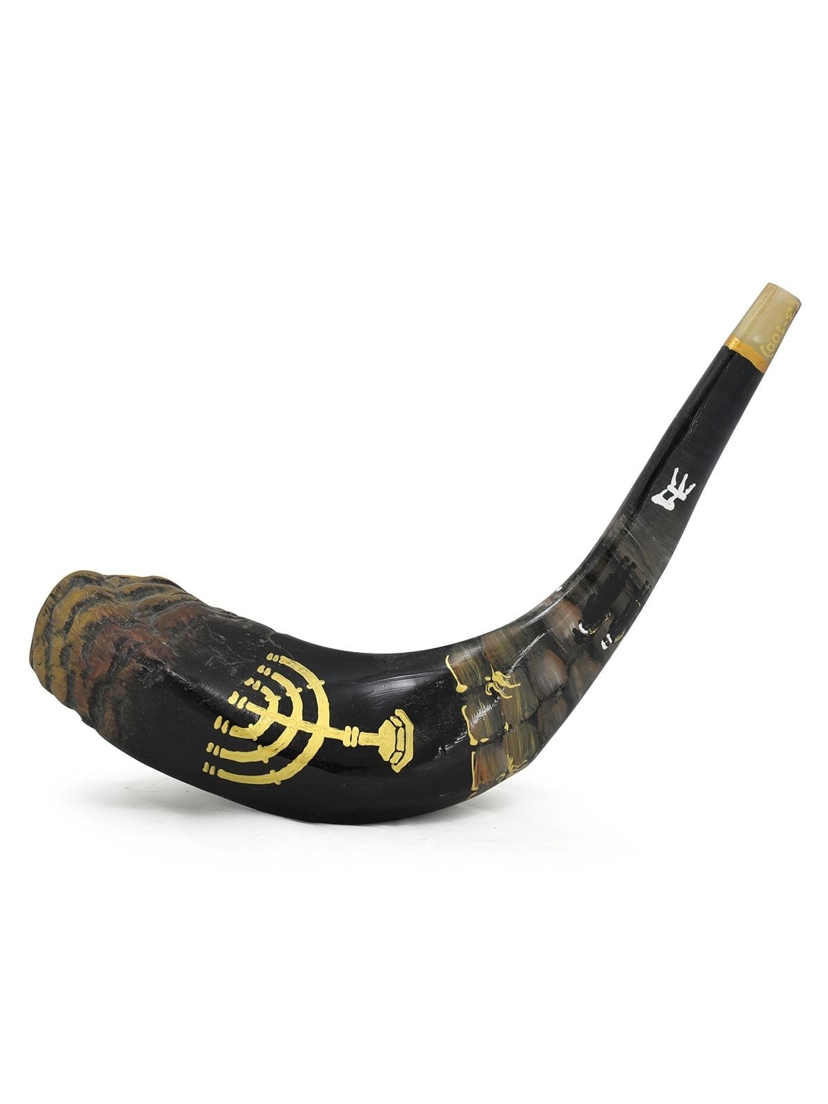 Hand Painted Menorah and Western Wall Shofar