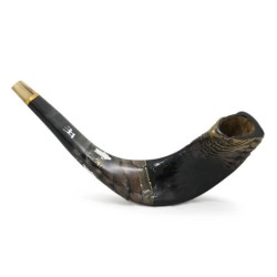 Hand Painted Menorah and Western Wall Shofar