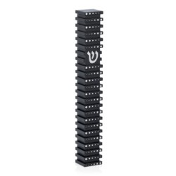 Square Mezuzah Case With Polka Dot Design by Akilov Design