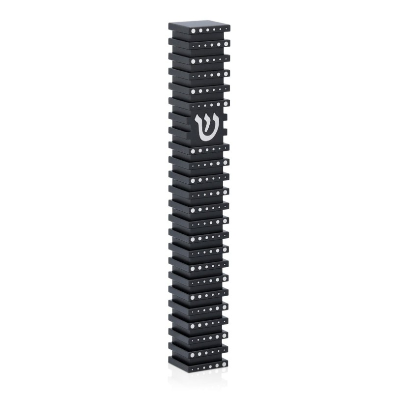 Square Mezuzah Case With Polka Dot Design by Akilov Design
