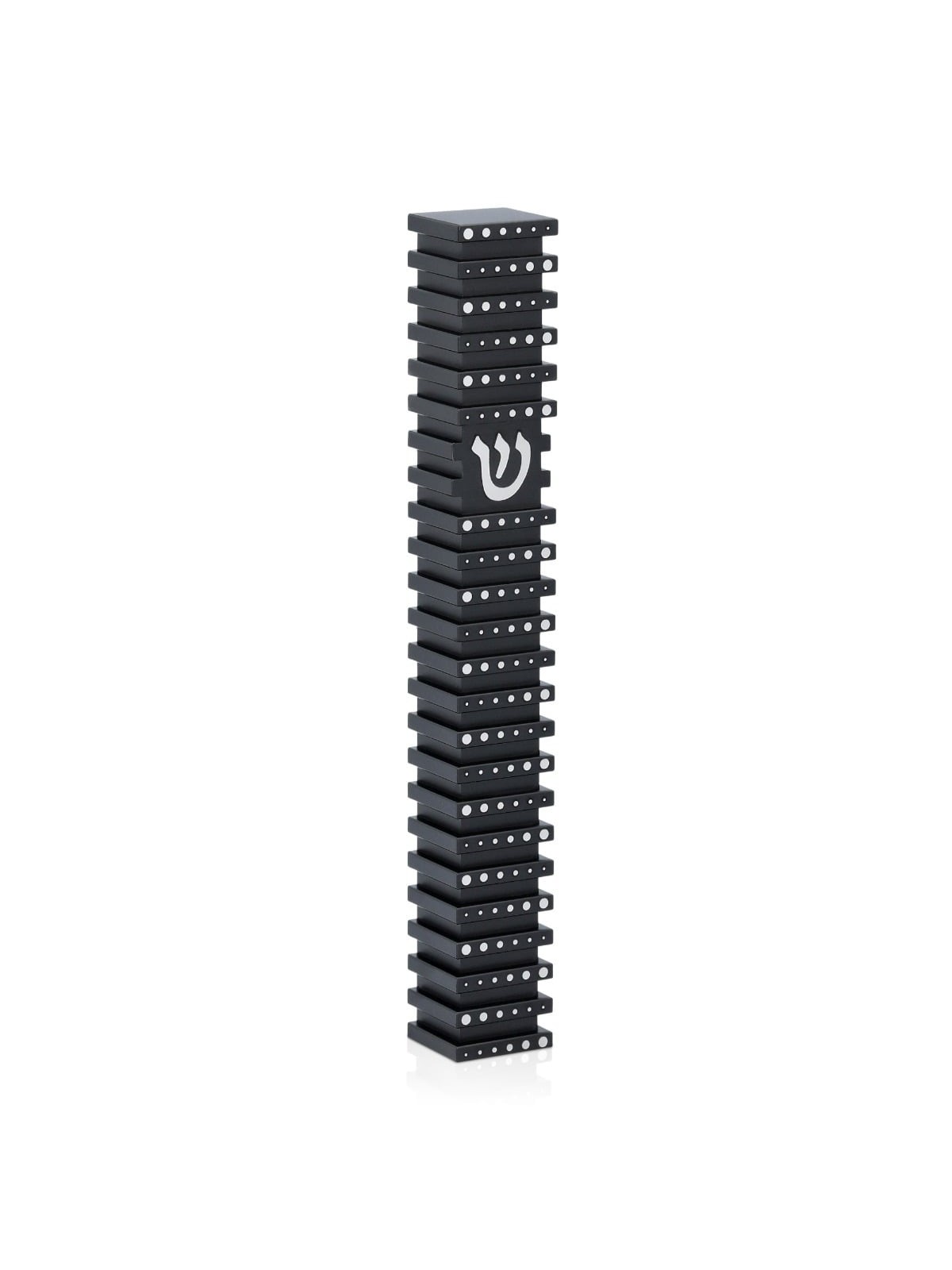 Square Mezuzah Case With Polka Dot Design by Akilov Design