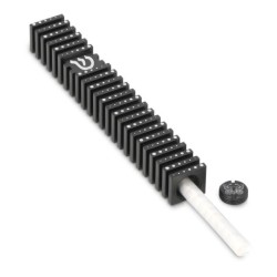 Square Mezuzah Case With Polka Dot Design by Akilov Design