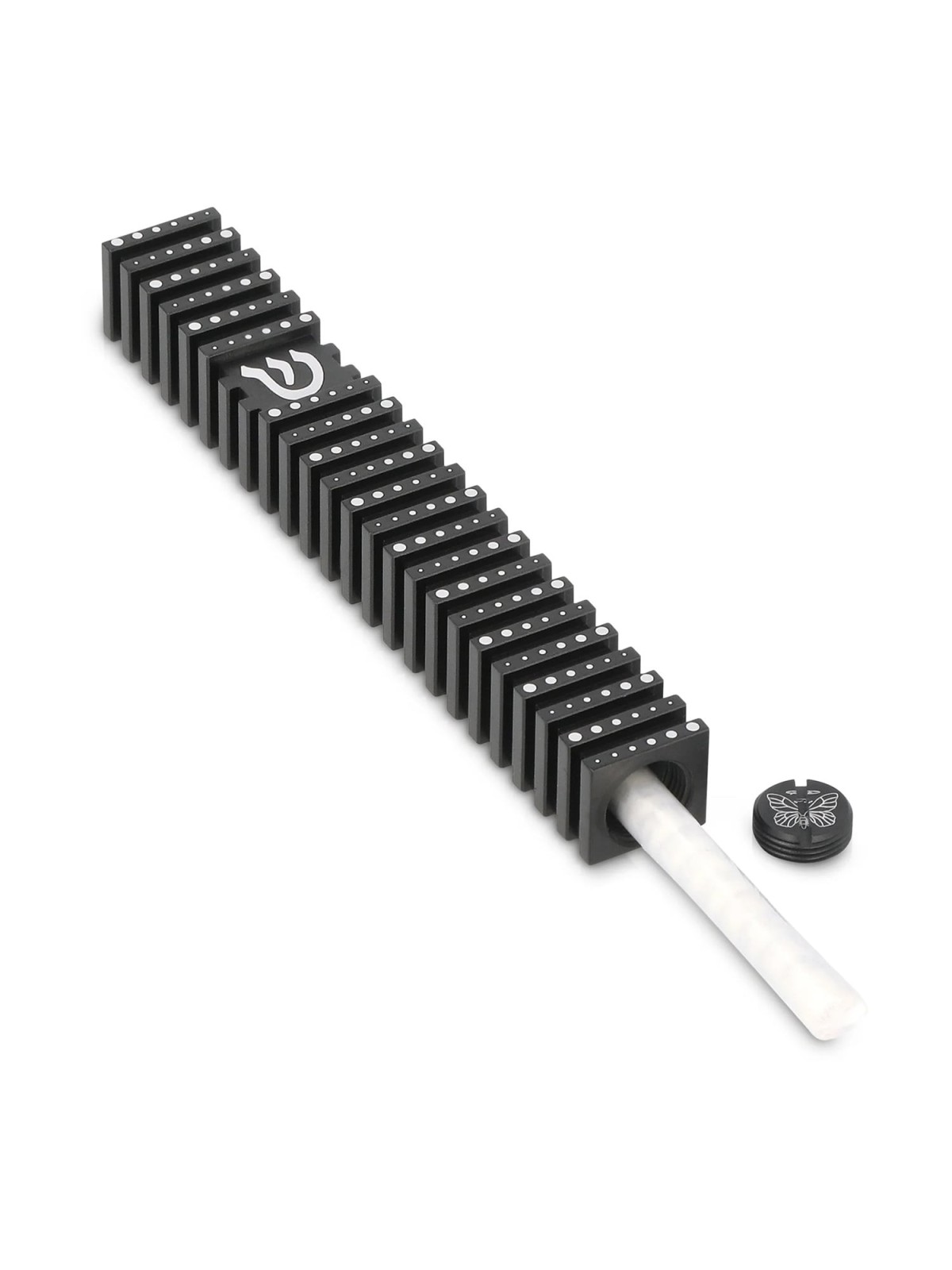 Square Mezuzah Case With Polka Dot Design by Akilov Design