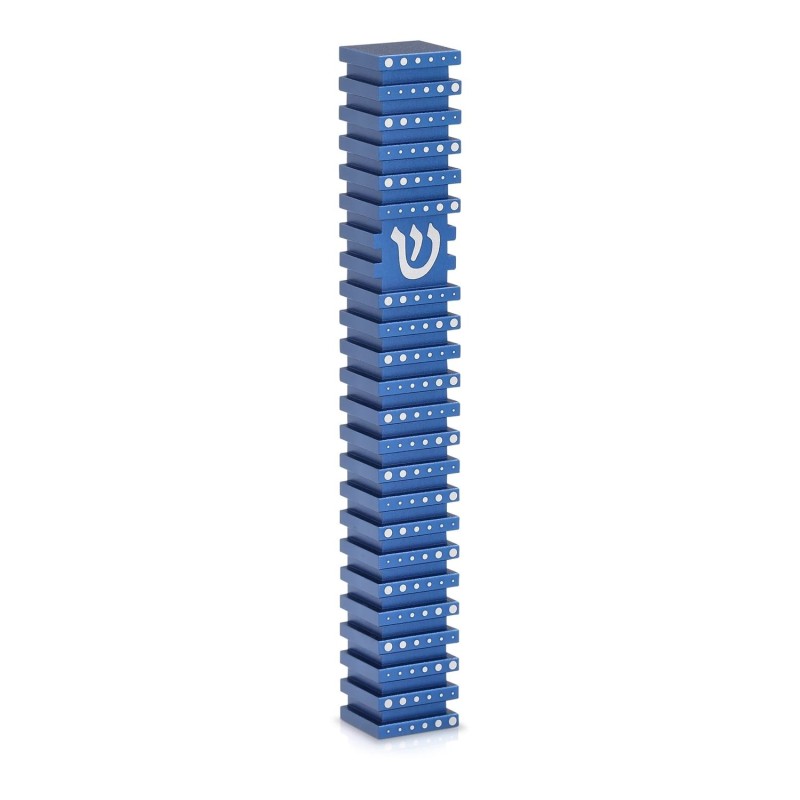Square Mezuzah Case With Polka Dot Design by Akilov Design