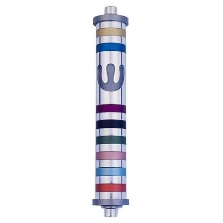 Entrance Door Striped Mezuza Case - Variety of Colors. Agayof Design