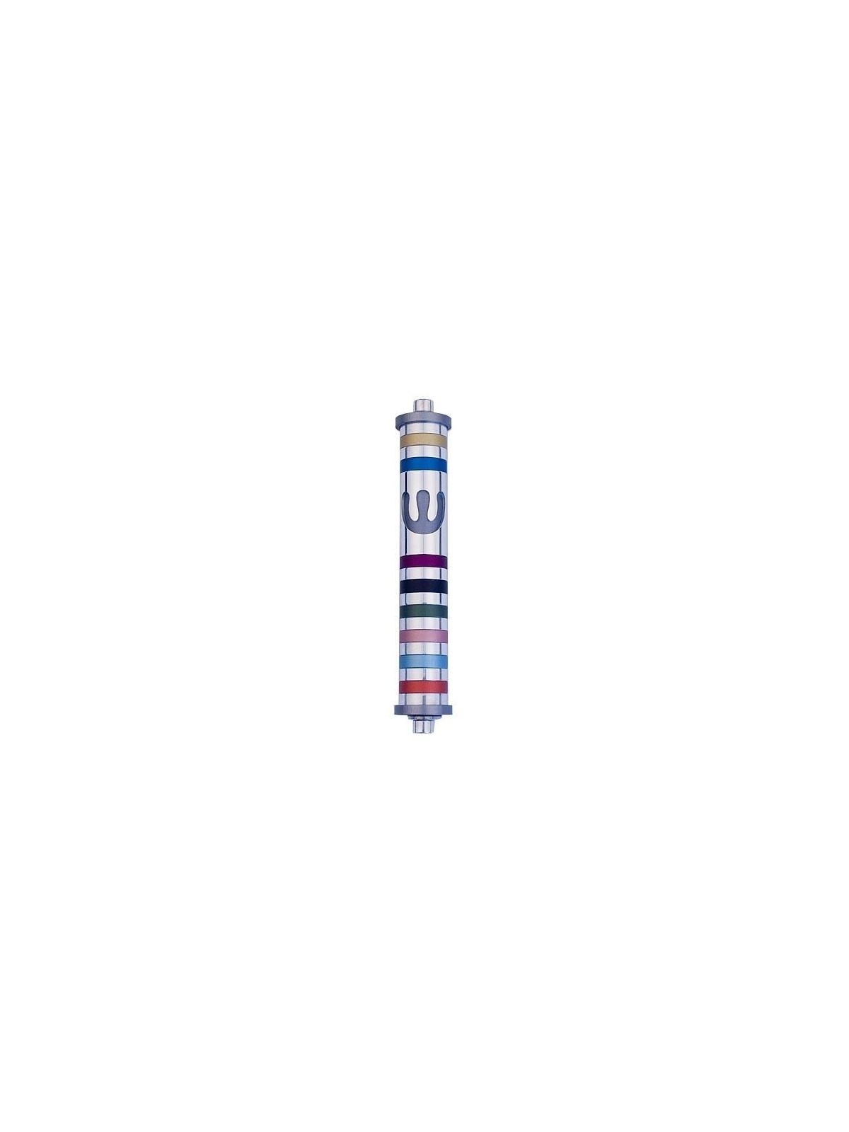 Entrance Door Striped Mezuza Case - Variety of Colors. Agayof Design