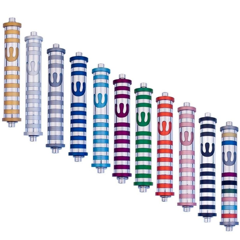 Entrance Door Striped Mezuza Case - Variety of Colors. Agayof Design