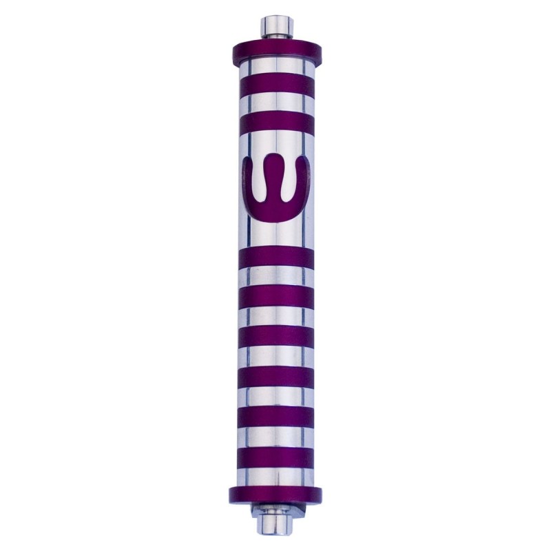 Entrance Door Striped Mezuza Case - Variety of Colors. Agayof Design