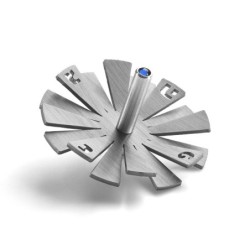 Adi Sidler Anodized Aluminum Sun Ray Dreidel