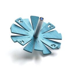 Adi Sidler Anodized Aluminum Sun Ray Dreidel