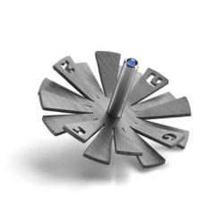 Adi Sidler Anodized Aluminum Sun Ray Dreidel