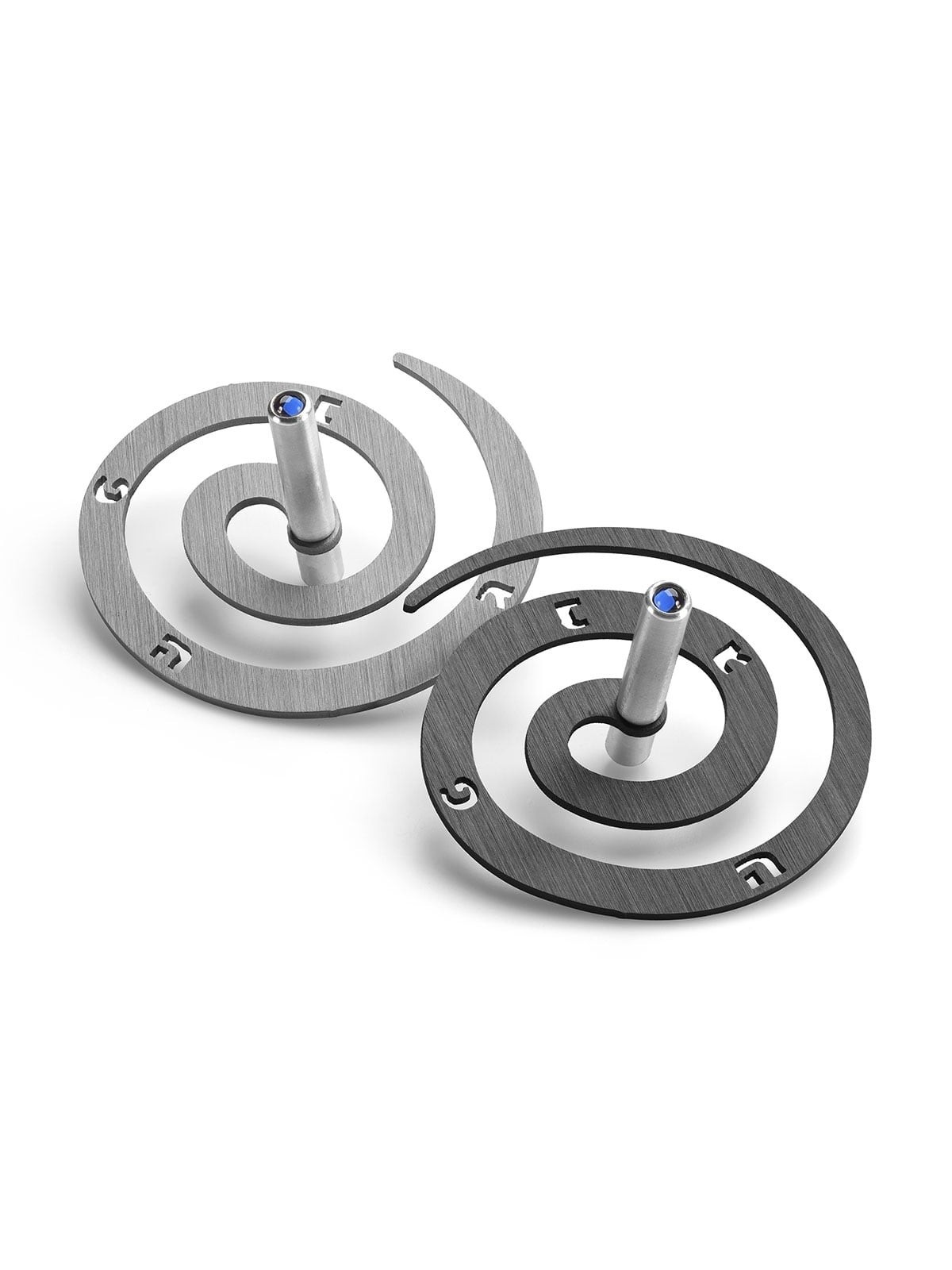 Adi Sidler Anodized Aluminum Double Spiral Dreidel