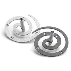 Adi Sidler Anodized Aluminum Double Spiral Dreidel