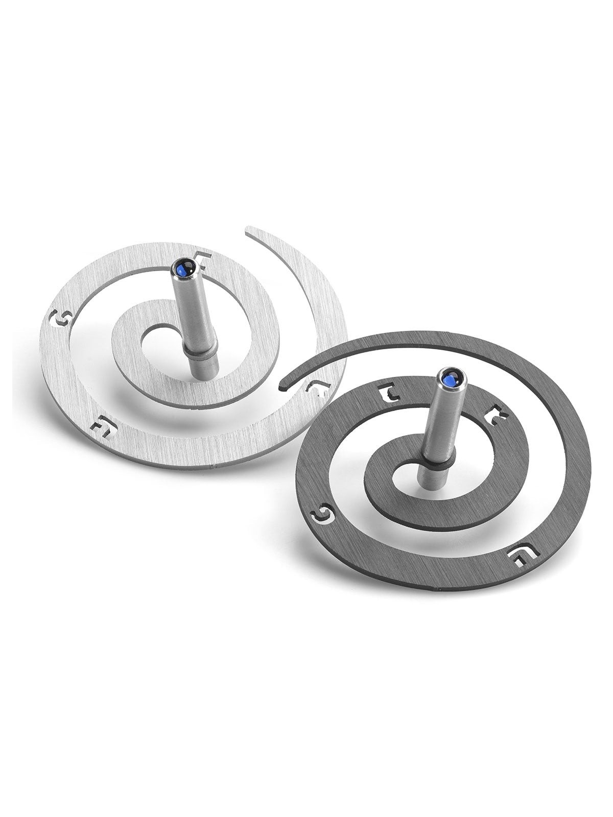 Adi Sidler Anodized Aluminum Double Spiral Dreidel