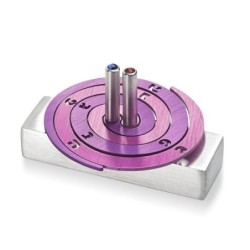 Adi Sidler Anodized Aluminum Double Spiral Dreidel