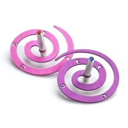 Adi Sidler Anodized Aluminum Double Spiral Dreidel