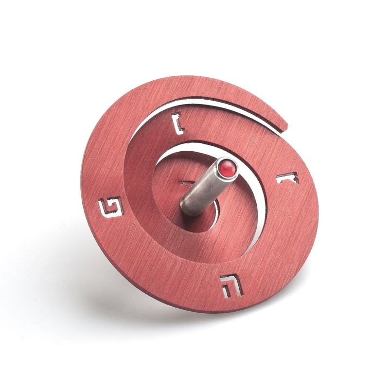 Adi Sidler Anodized Aluminum Spiral Dreidel