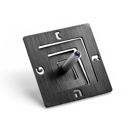 Adi Sidler Anodized Aluminum Square Spiral Dreidel