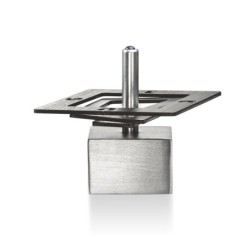 Adi Sidler Anodized Aluminum Square Spiral Dreidel