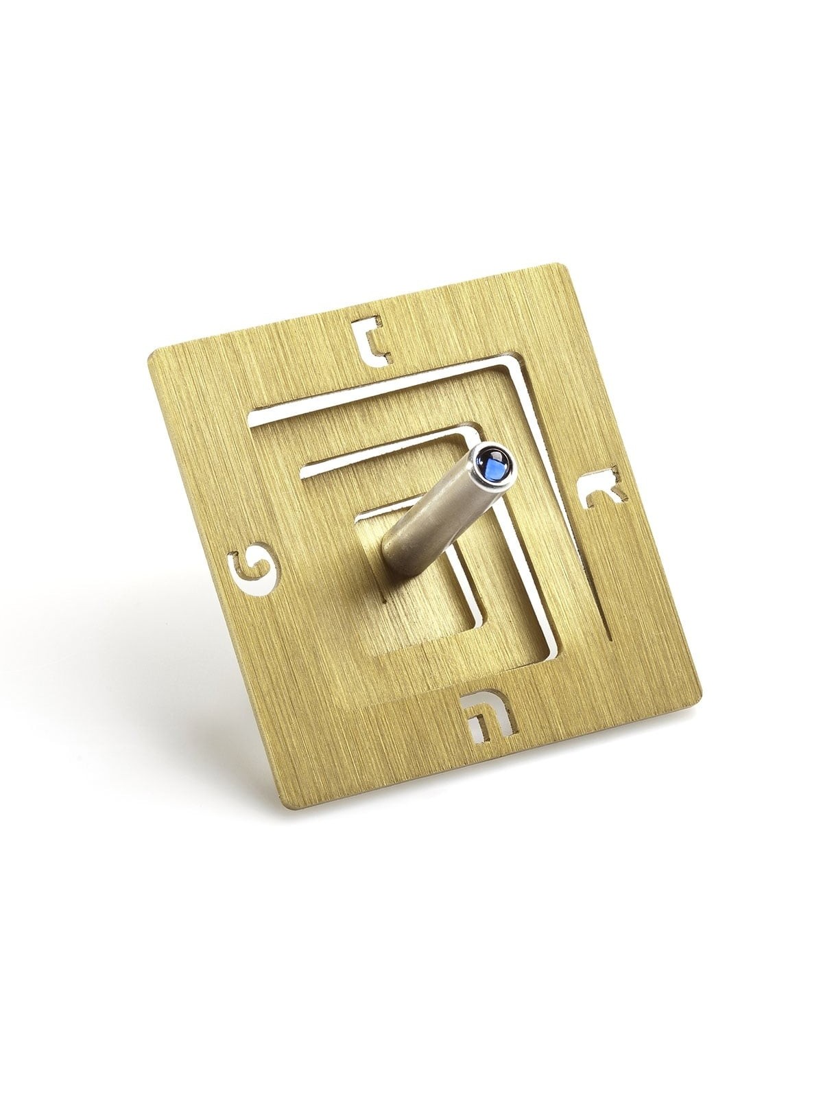 Adi Sidler Anodized Aluminum Square Spiral Dreidel