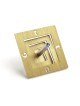 Adi Sidler Anodized Aluminum Square Spiral Dreidel