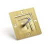 Adi Sidler Anodized Aluminum Square Spiral Dreidel