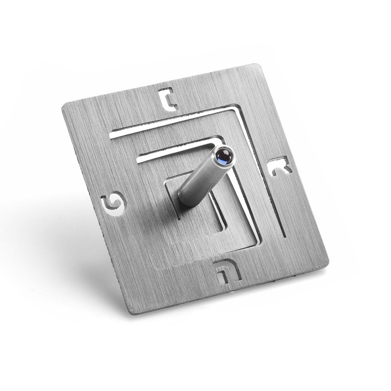 Adi Sidler Anodized Aluminum Square Spiral Dreidel