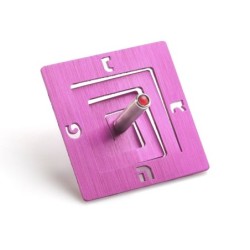 Adi Sidler Anodized Aluminum Square Spiral Dreidel