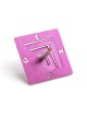 Adi Sidler Anodized Aluminum Square Spiral Dreidel