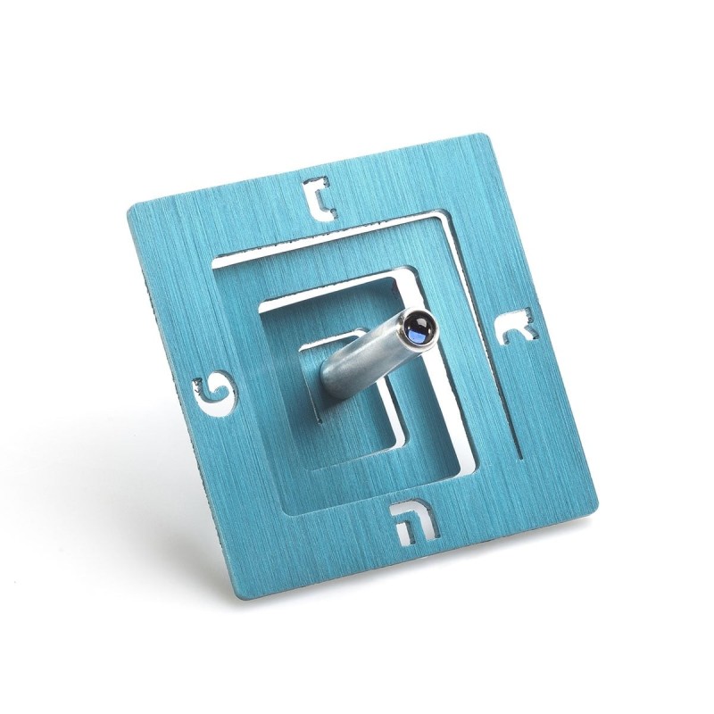 Adi Sidler Anodized Aluminum Square Spiral Dreidel