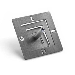 Adi Sidler Anodized Aluminum Square Spiral Dreidel