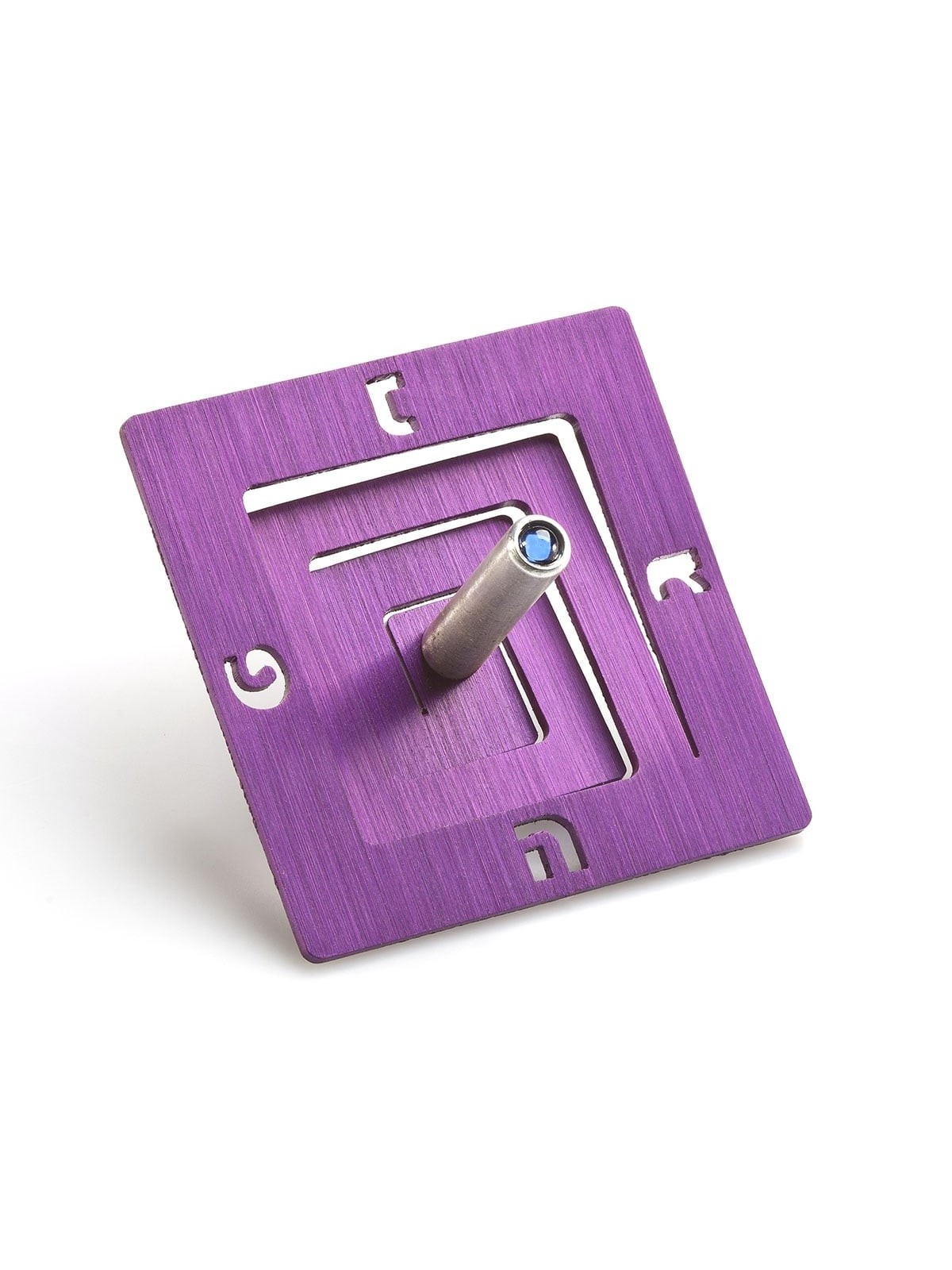 Adi Sidler Anodized Aluminum Square Spiral Dreidel