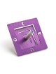 Adi Sidler Anodized Aluminum Square Spiral Dreidel