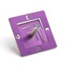 Adi Sidler Anodized Aluminum Square Spiral Dreidel