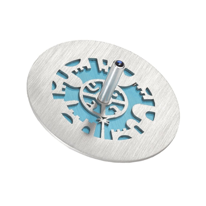 Adi Sidler Anodized Aluminum Jerusalem Dreidel