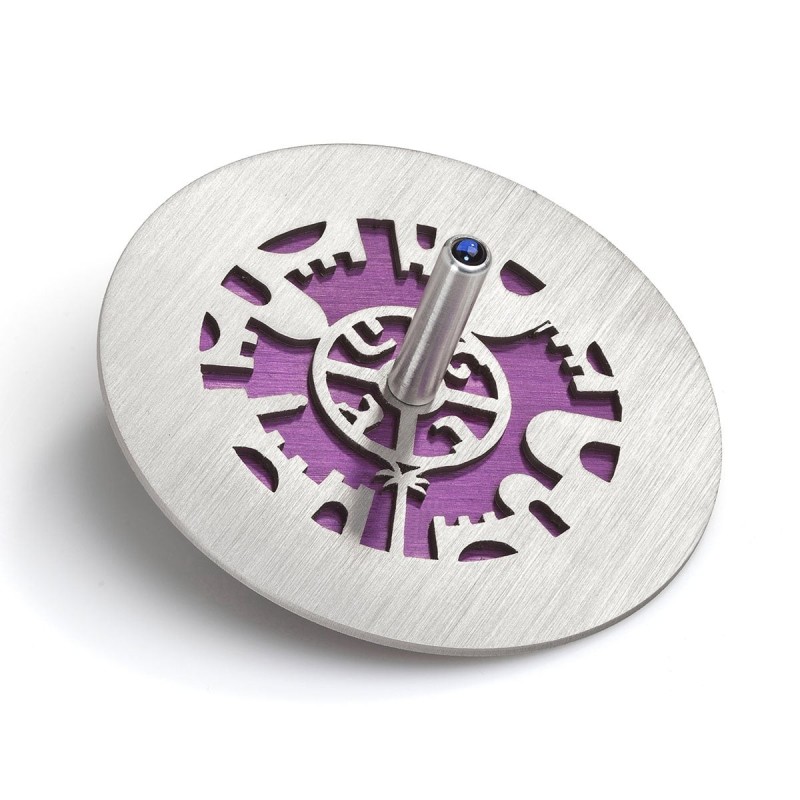Adi Sidler Anodized Aluminum Jerusalem Dreidel