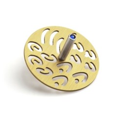 Adi Sidler Anodized Aluminum Letters Dreidel