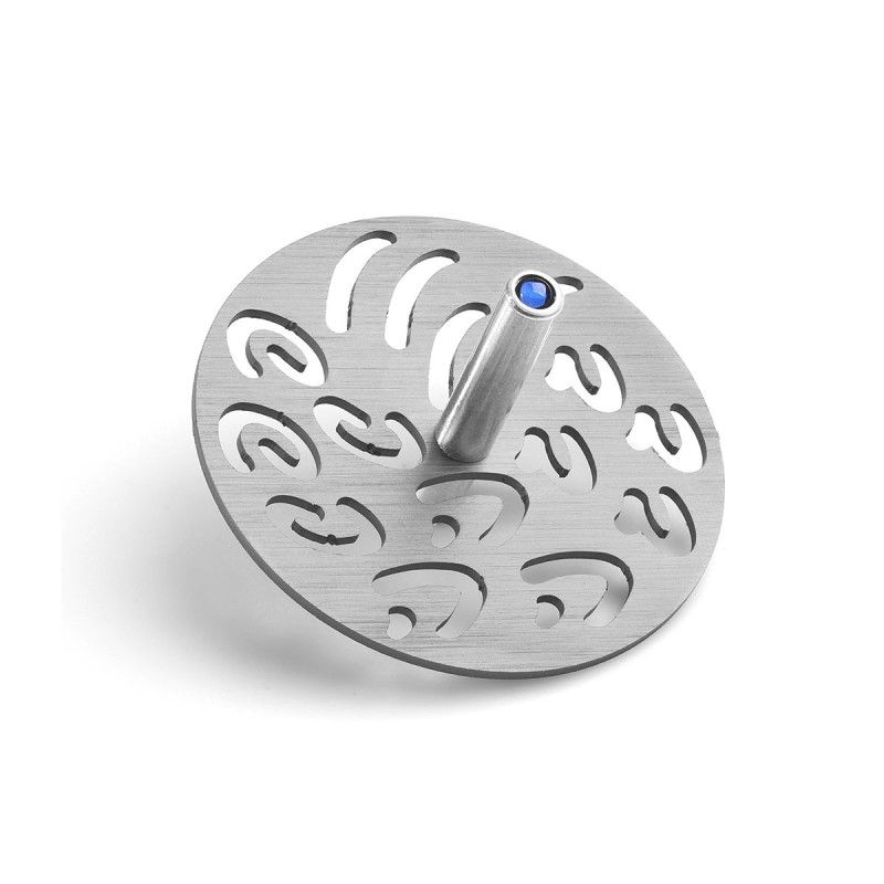Adi Sidler Anodized Aluminum Letters Dreidel