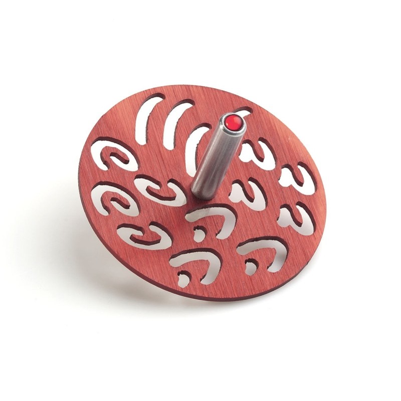 Adi Sidler Anodized Aluminum Letters Dreidel