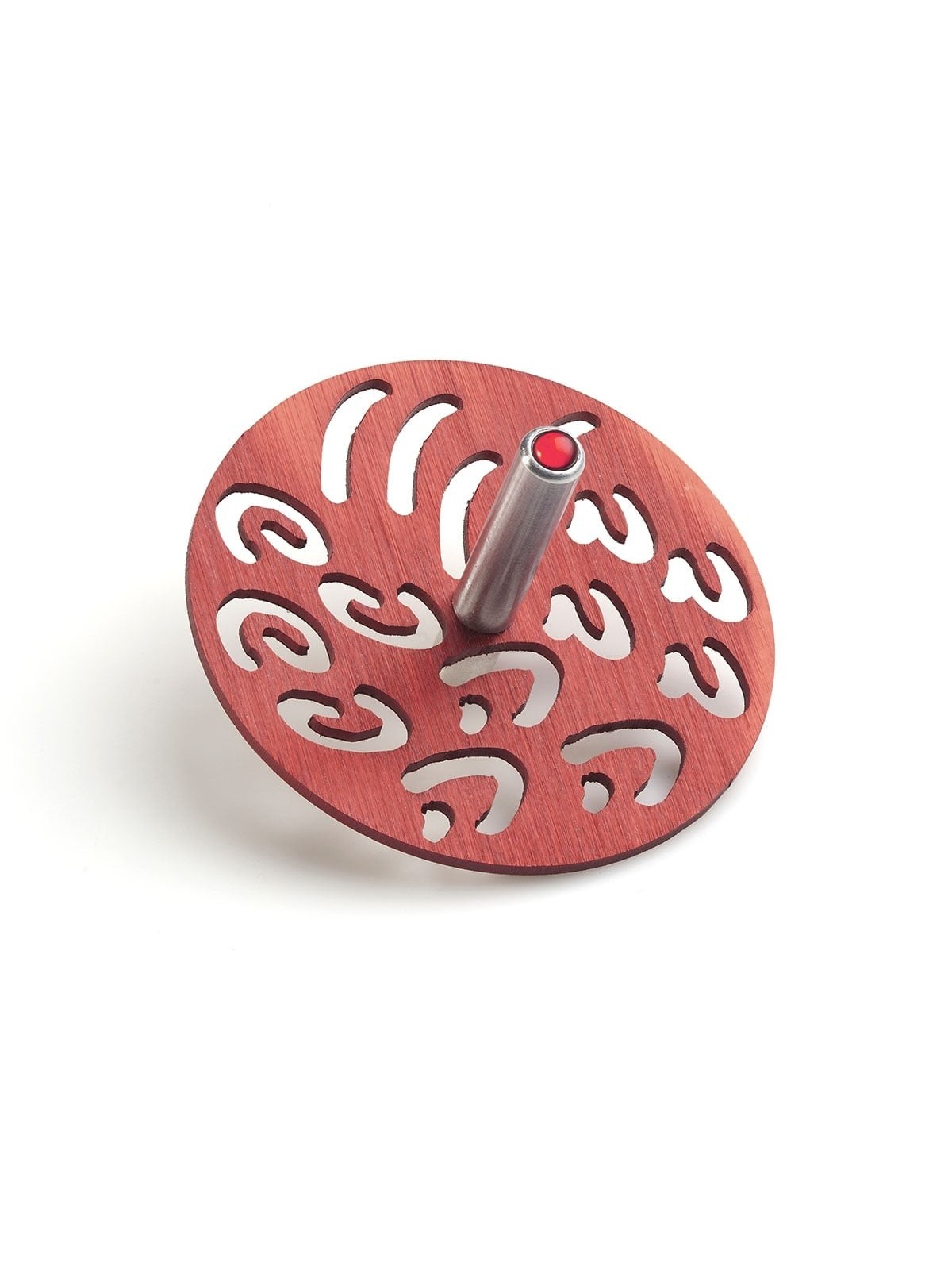 Adi Sidler Anodized Aluminum Letters Dreidel