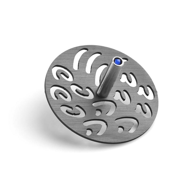 Adi Sidler Anodized Aluminum Letters Dreidel