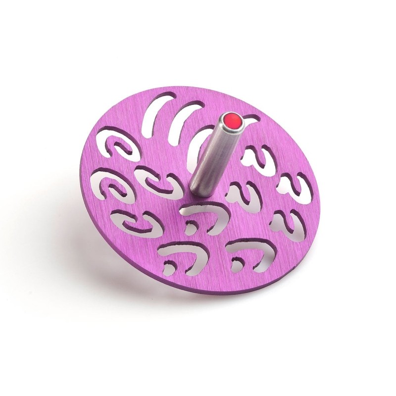 Adi Sidler Anodized Aluminum Letters Dreidel